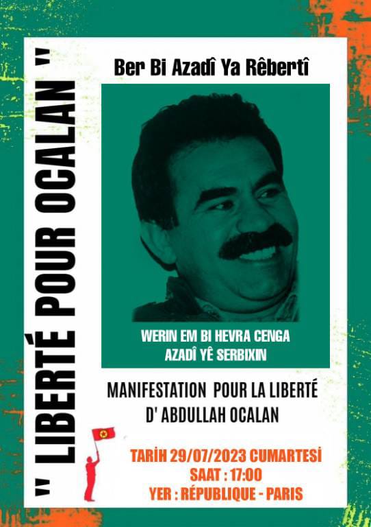 [URGENT] Manifestation pour le Kurdistan
dimanche 30 à 17h, Place de la République
agendamilitant.org/Manifestation-… #kurdistan