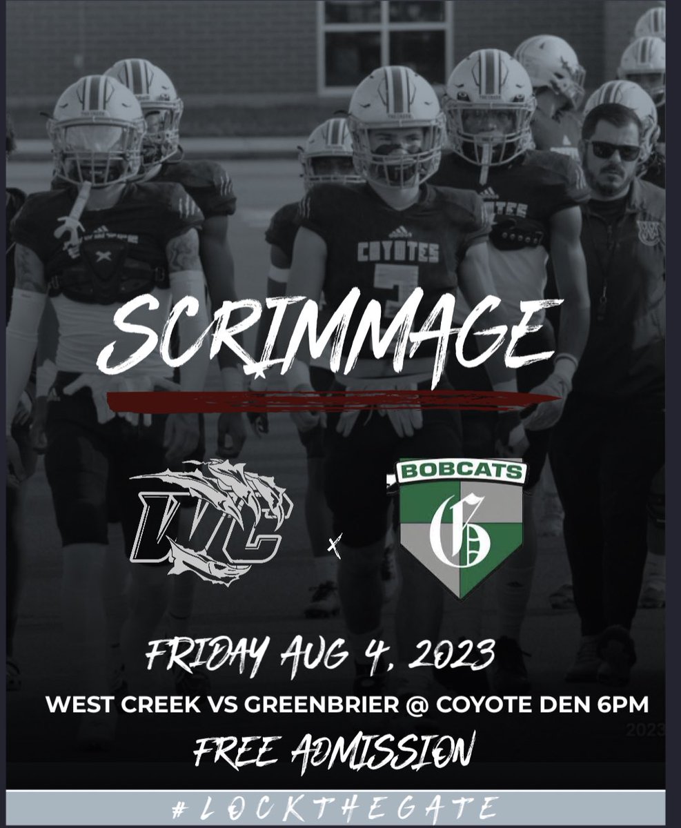 Friday night @ 6PM - Coyote Den! Let’s pack the place!
