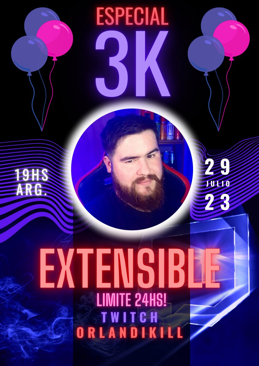 ES HOY! LOS ESPERO A TODOS!
IT IS TODAY! I WAIT FOR YOU ALL!
twitch.tv/orlandikill