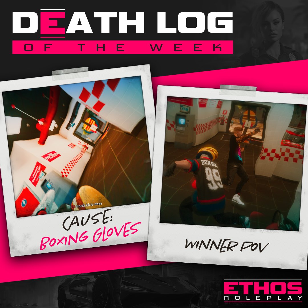 EthosRoleplay's tweet photo. Kids, don't do drugs! ๐ฅ๐ Check out this week's top death on #EthosRP! ๐ฑ๐ Two wild brawlers turned Burger Shot into a boxing ring!
Stay tuned for more epic moments! #GTAOnline #RPAdventure #RPCommunity #GamingMoments #Brawl #EpicRP #BurgerShot #GamingFun https://t.co/p4yP84QDOM