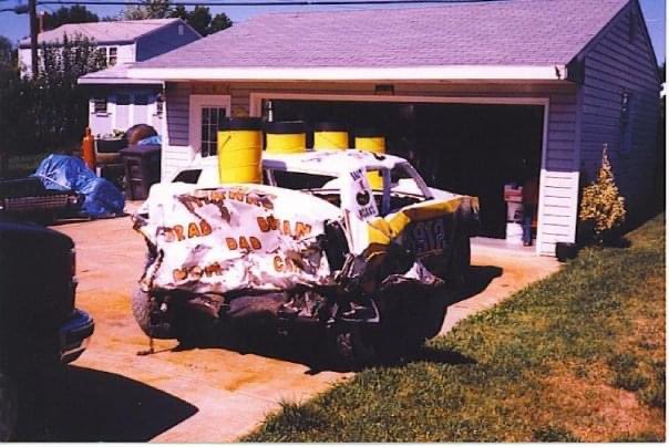 BretVendrick's tweet photo. Itβs been 25 years since I took the first car I drove and raced it in the Demolition Derby at the Delaware State Fair! I won my heat and placed 3rd overall. Great times!!! #demolitionderby #delawarestatefair #Titanic https://t.co/7P8zaBWtQd