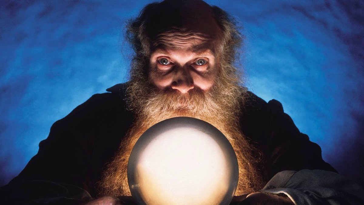 here´s what i saw in my crystal ball for the price of #Bitcoin over the next 24 months 
🔻
1. the halving will be frontrun. HARD. 

2. as a consequence of point 1 -> extreme FOMO breaks out, pumping btc to 60-64k. 

3. following point 2 - dumpage to 43-38k. 

4. then the final