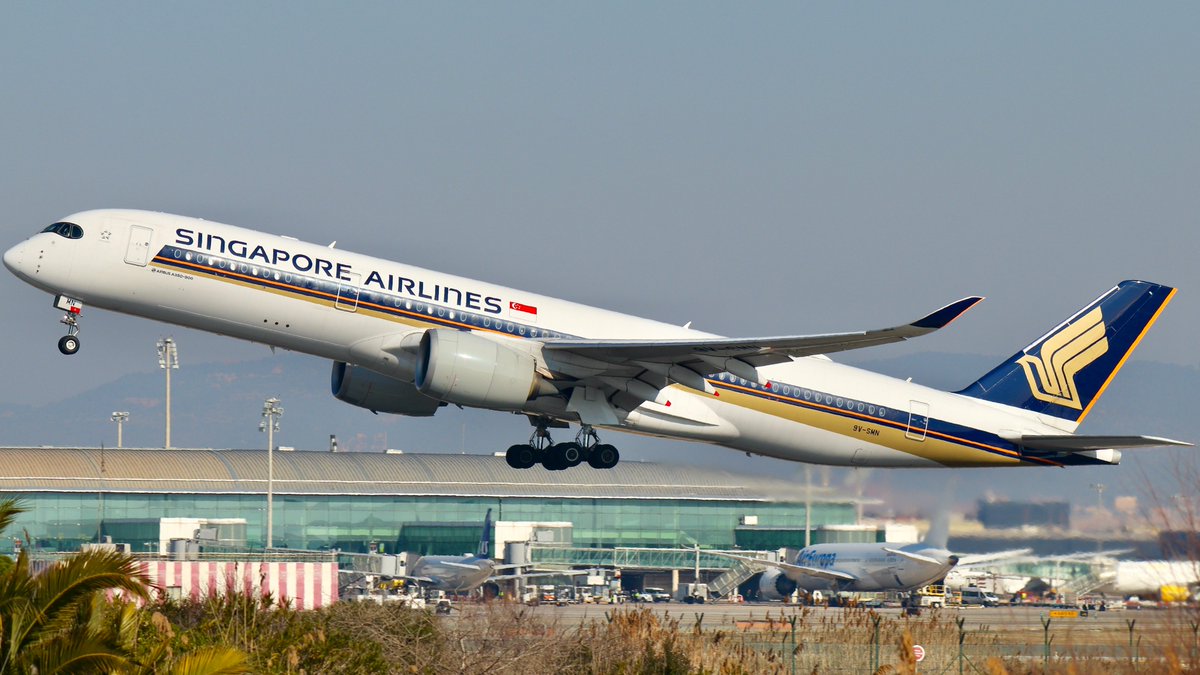 ℹ️ Singapore Airlines ha operado hoy su último vuelo directo de julio entre Barcelona<>Singapur. La compañía ha ofertado este mes 4.048 asientos en vuelos directos entre ambas ciudades, transportando unos 3.650 pasajeros y con una ocupación media del 90%. 📸@DXelprat