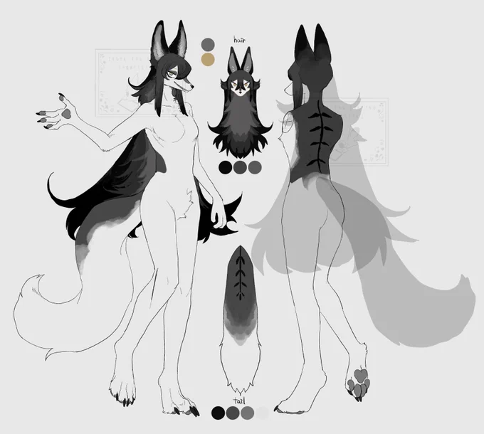 コミッションでキャラクターデザインの依頼を承りました。Thank you commission.