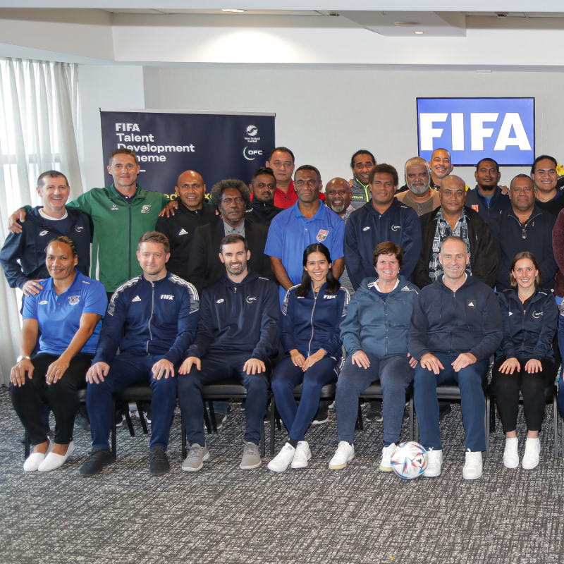 FIFAcom's tweet photo. "What is the metric of success for each member association?"

FIFA brought @OFCfootball member associations together this week, holding the latest Knowledge Exchange workshop in Wellington/Te Whanganui-a-Tara.