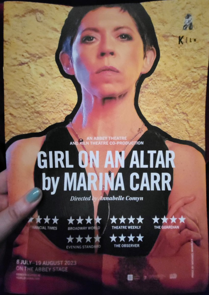 I've been looking forward to #GirlOnAnAltar @AbbeyTheatre for a long time.