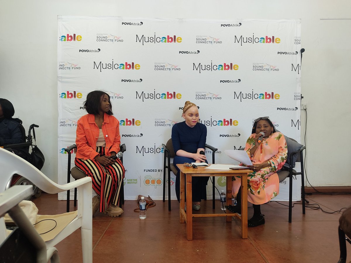 POVOAfrika's tweet photo. Its a wrap in the City of King and Queens! #Musicable was a great panl discusion! Thank you @SSanelisile and @TheVuyoBrown for a great day looking forward to your collabo! @MusicInAfrica #soundconnectsfund
#disabilityinclusion #disabilitynotinability #womenwithdisabilities https://t.co/racOghIqDJ