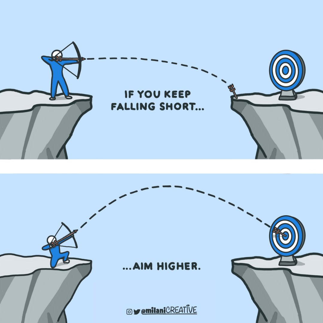 Aim for the stars.