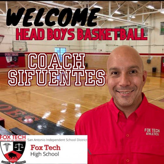 laniAP50's tweet photo. Excited to share that my husband @CoachJSifuentes will be the new head boy’s basketball coach at @Fox_Tech_HS We are so proud of this new adventure and look forward to him teaching his boys life lessons on and off the court and build his own program #GoBuffaloes @SAISDAthletics https://t.co/GKXtSMbsvT