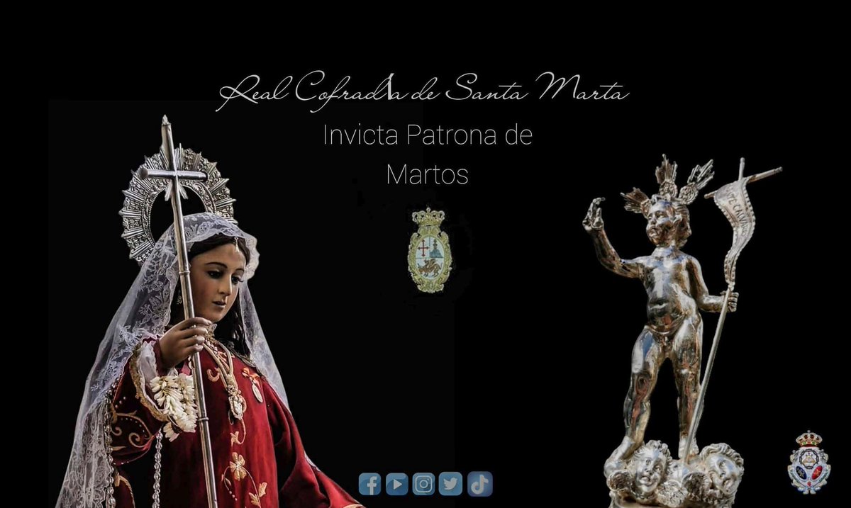 MonteCalvario_'s tweet photo. 𝐄𝐅𝐄𝐌𝐄́𝐑𝐈𝐃𝐄𝐒
Hoy, 29 de julio, es dia grande en nuestra ciudad. Día de nuestra patrona Santa Marta y como no podía ser de otra forma, deseamos a todo el mundo un 𝑭𝒆𝒍𝒊𝒛 𝒅𝒊́𝒂 𝒅𝒆 𝑺𝒂𝒏𝒕𝒂 𝑴𝒂𝒓𝒕𝒂.
#MC23 #XXVañosdeMC #santamarta #patrona #martos https://t.co/Ezr57aeDD7