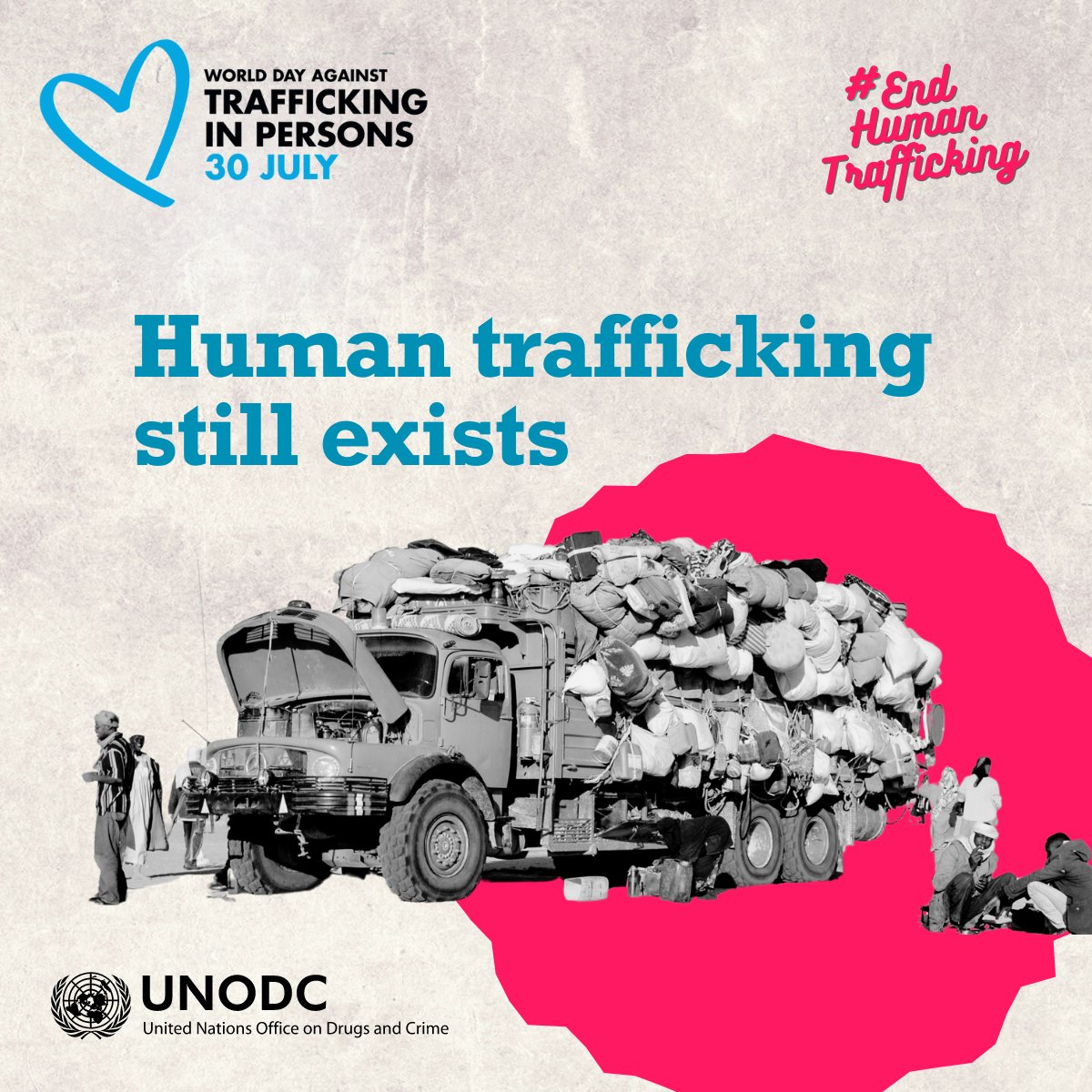 UNODC's tweet photo. #Humantrafficking still exists.

But efforts to detect and rescue victims, bring criminals to justice and support survivors, are dropping off.

Countries must step up to their commitment to #EndHumanTrafficking.

https://t.co/3q134tXWHb https://t.co/0mwSgM0a8r