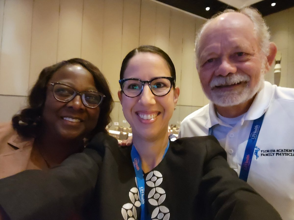 No better way to start the day at the @FloridaMedical AM '23 than by running into 2 of my @FSUCoM faculty, Drs. @alittles and Mayeaux! I'm so grateful for you both.