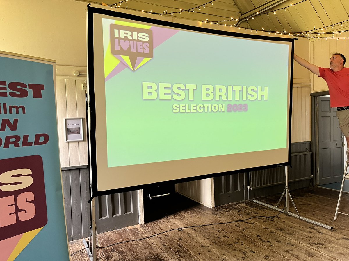 Almost ready! 5 mins to go!! <a href="/irisprize/">Iris Prize LGBTQ+ Film Festival</a> Best British 2023 shortlist announcement / Iris Summer Party! 
Da ni bron yn barod i gyhoeddi pwy fydd yn cystadlu eleni ar gyfer y ffilm Brydeinig orau. @film4 <a href="/PinewoodStudios/">Pinewood Studios</a> <a href="/OutAndProudApp/">Out & Proud® App</a>