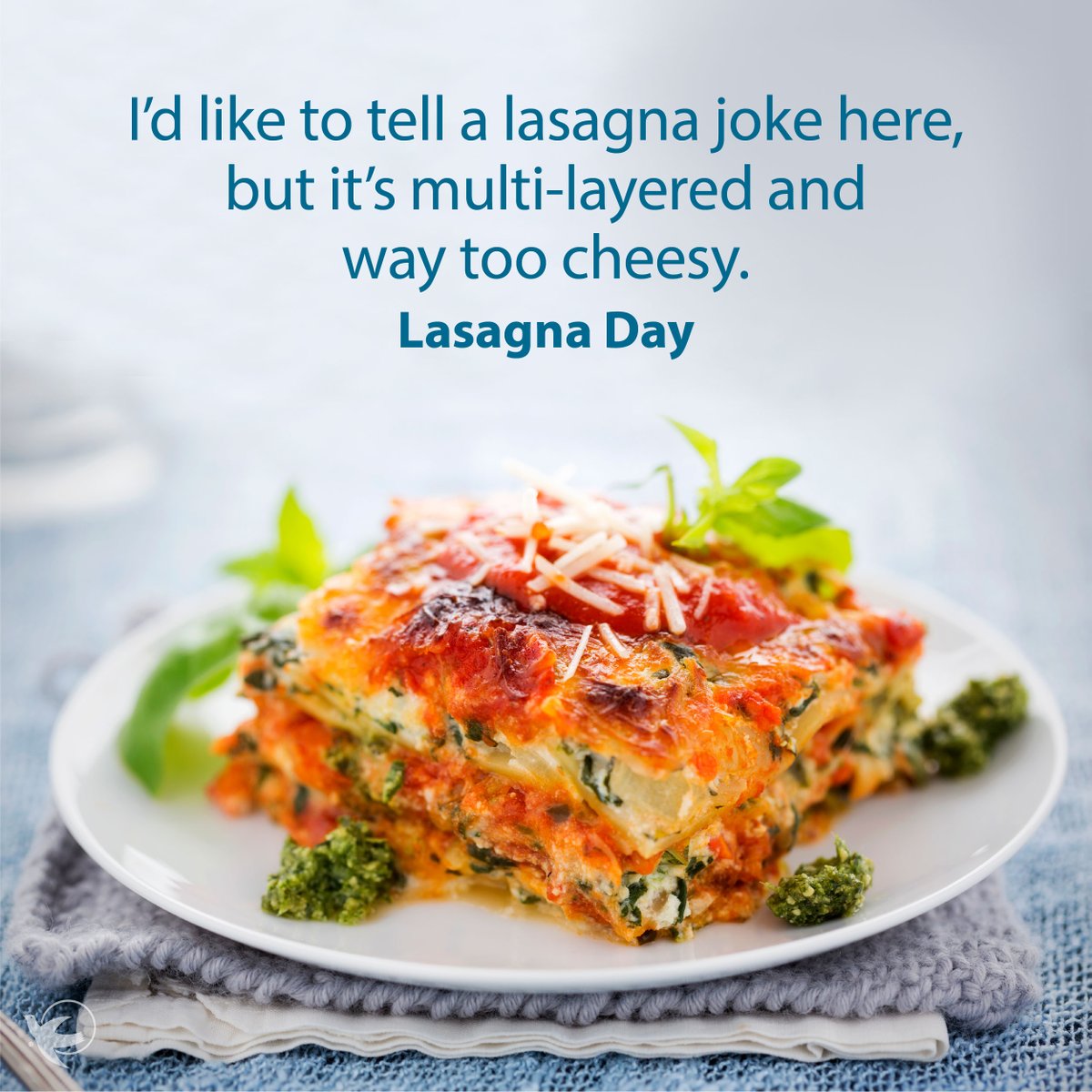 It's time to celebrate! 🎉🍝 Lasagna Day is here, so treat yourself to some delicious cheesy goodness. #LasagnaDay #CheesyGoodness #TreatYourself