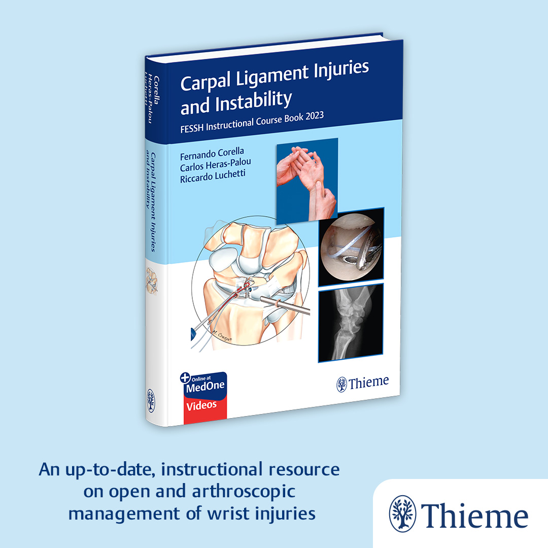 Carpal Ligament Injuries and Instability, edited by <a href="/Dr_Corella/">Dr. Fernando Corella</a>, Carlos Heras-Palou, and Riccardo Luchetti covers the investigation, diagnosis, staging, and management of ligament injuries and the latest techniques to treat carpal instabilities.

➡️ fal.cn/3Ainl