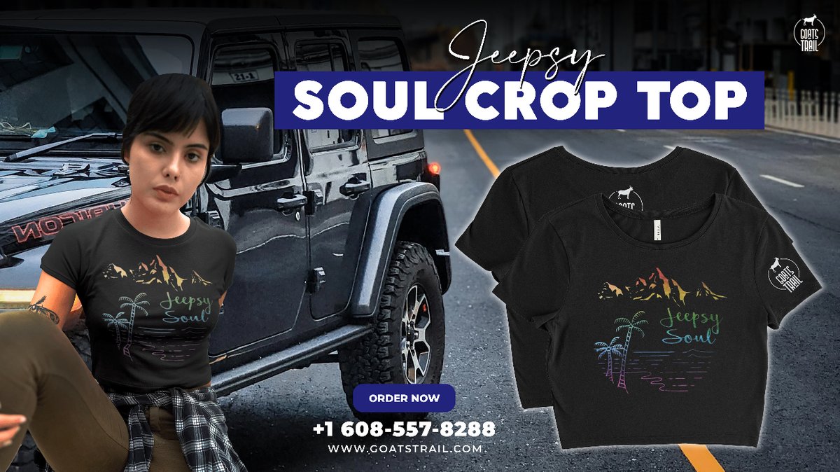 Ready to unleash your wild side? 🌿🚀 Embrace off-road adventures with the vibrant Jeepsy Soul Crop Top! 🌈 Let your free spirit roam in style and make unforgettable memories. 🌟 
mtr.cool/bbhakuzlrp

#JeepsySoul #CropTop #OffRoadFashion #ExploreLife #FreeSpirit
