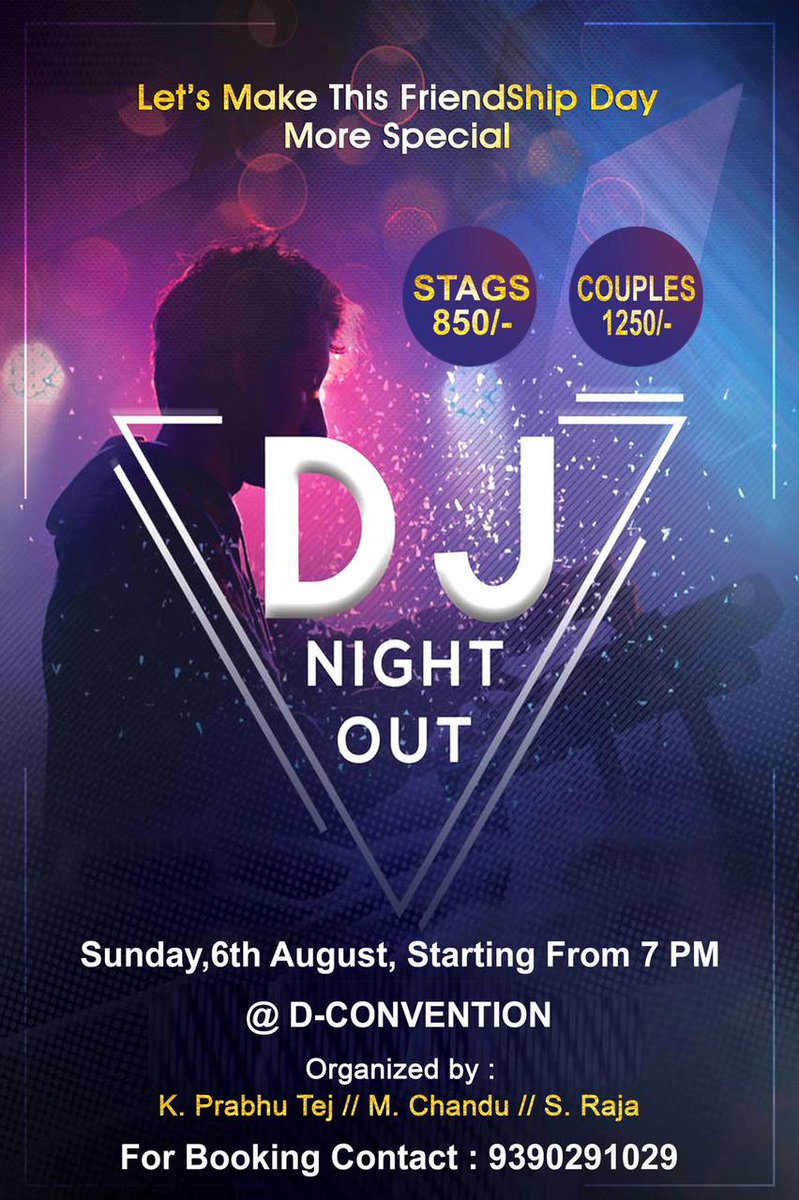 maybeMJJJ's tweet photo. #FriendshipDay 🔊 📣 📢
On Occasion Of Friendship Day ✨. A Special Event is Planned For. DJ 🎉Night 🪩Out on #Sunday 6th Aug . Starting From 7PM🕖 Venue: D-convention Kakinada.For Booking Passes contact @Dharmanani1
#BroTheAvathar #OG @Kkdtalkies #Kakinada🎉 #DConvention https://t.co/wiYKBUKrEC