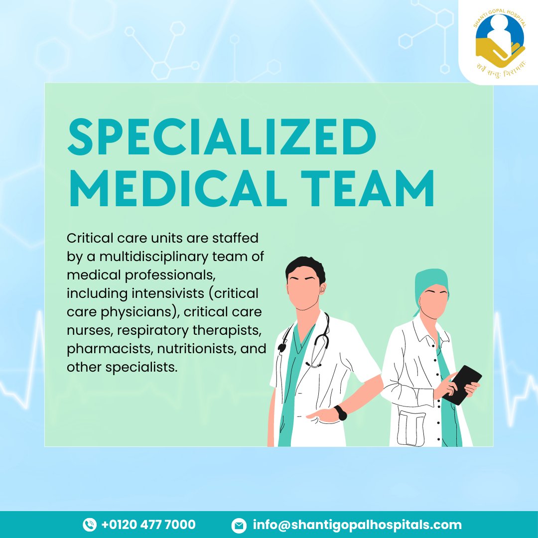 GopalHospitals's tweet image. From advanced medical equipment to specialized medical teams, the critical care unit is an amazing place for patients to receive the intensive monitoring and life-saving interventions they need. 

#CriticalCare #AdvancedLifeSupport #PainManagement #NutritionalSupport