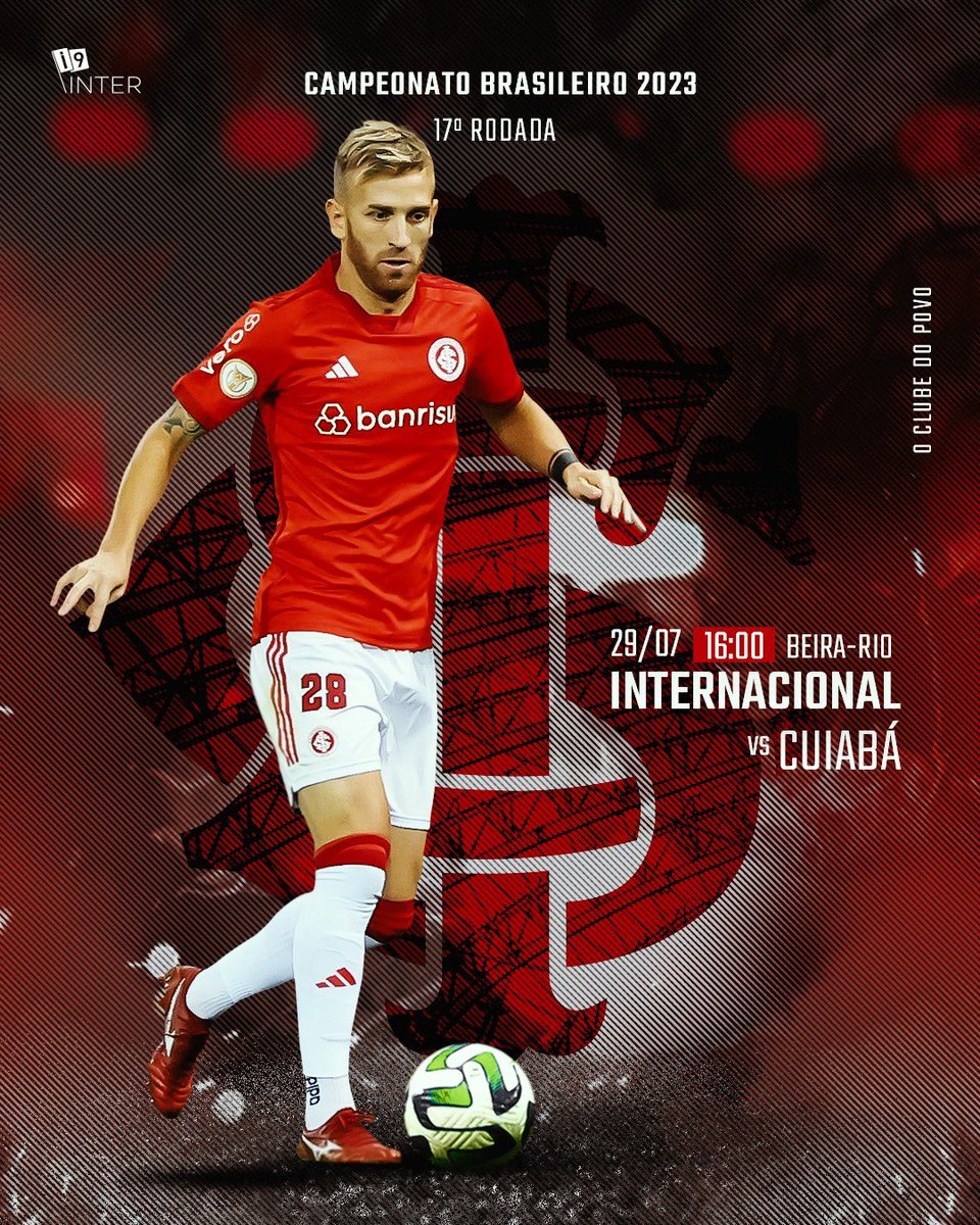 InoveInter's tweet image. 🇦🇹É DIA DE INTER🇦🇹

Hoje tem colorado no Gigante!
Vamos em busca da vitória!

⚽️ @SCInternacional x Cuiabá 
🏟️ Beira-Rio/ 16h00
🏆 Brasileirão 
📺 Premiere

#diadeInter #vamoInter
