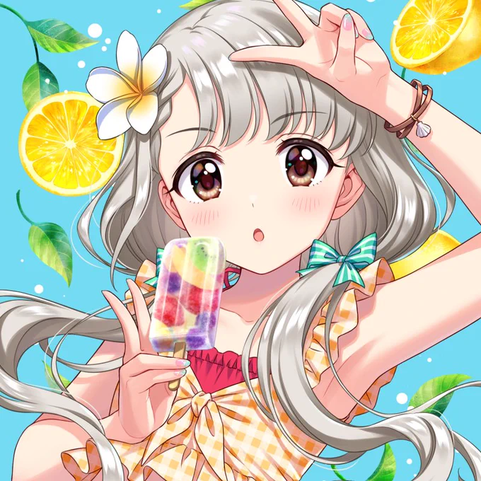 ミツナリさん()の #C102 新刊『なつふくとスイーツ5』の表紙で久川凪ちゃんを描かせていただきました!!よろしくお願いいたしますー!