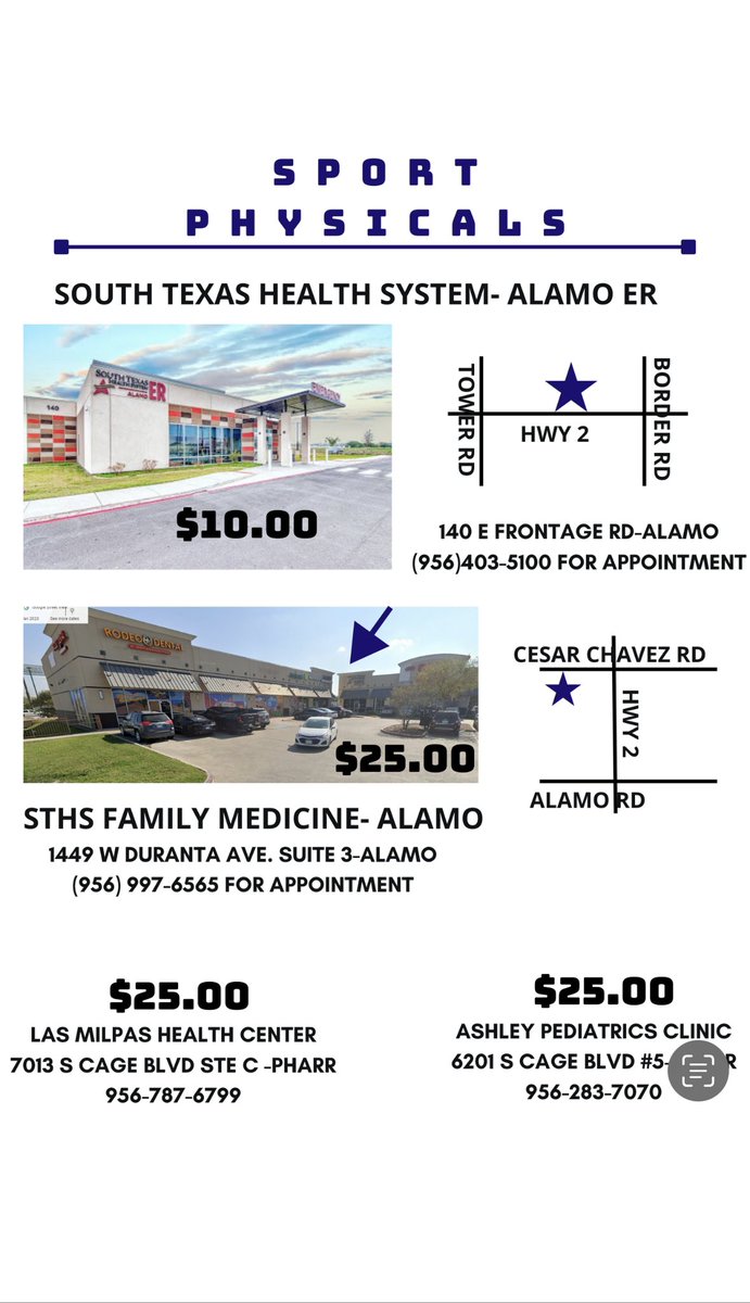 Still looking to get your physical last minute?! Here are some more options