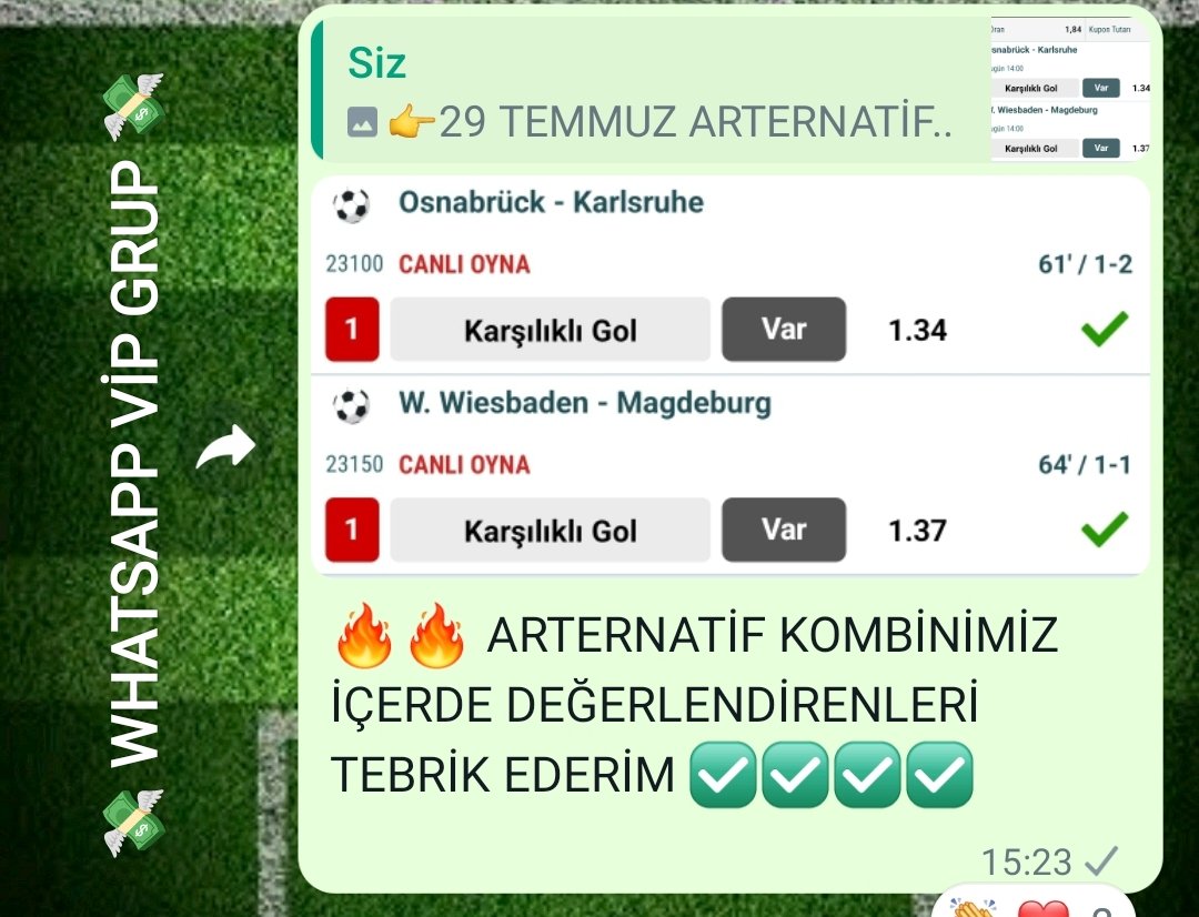 KaleTahminler's tweet photo. 💸 WHATSAP VİP GRUP İÇİN ÖZEL DEN İLETİŞİME GEÇEBİLİRSİNİZ..
#futbol #iddaa #canlımaçizle #tahmin #tahminler #bahis #maç #beşiktaş #fenerbahçe #Galatasaray #türkiye #istanbul #iddaatahminleri #Nesin #bilyoner #tuttur #misli #keşfetteyiz #keşfetedüş #keşfette #reels https://t.co/PfO37Vi7tz