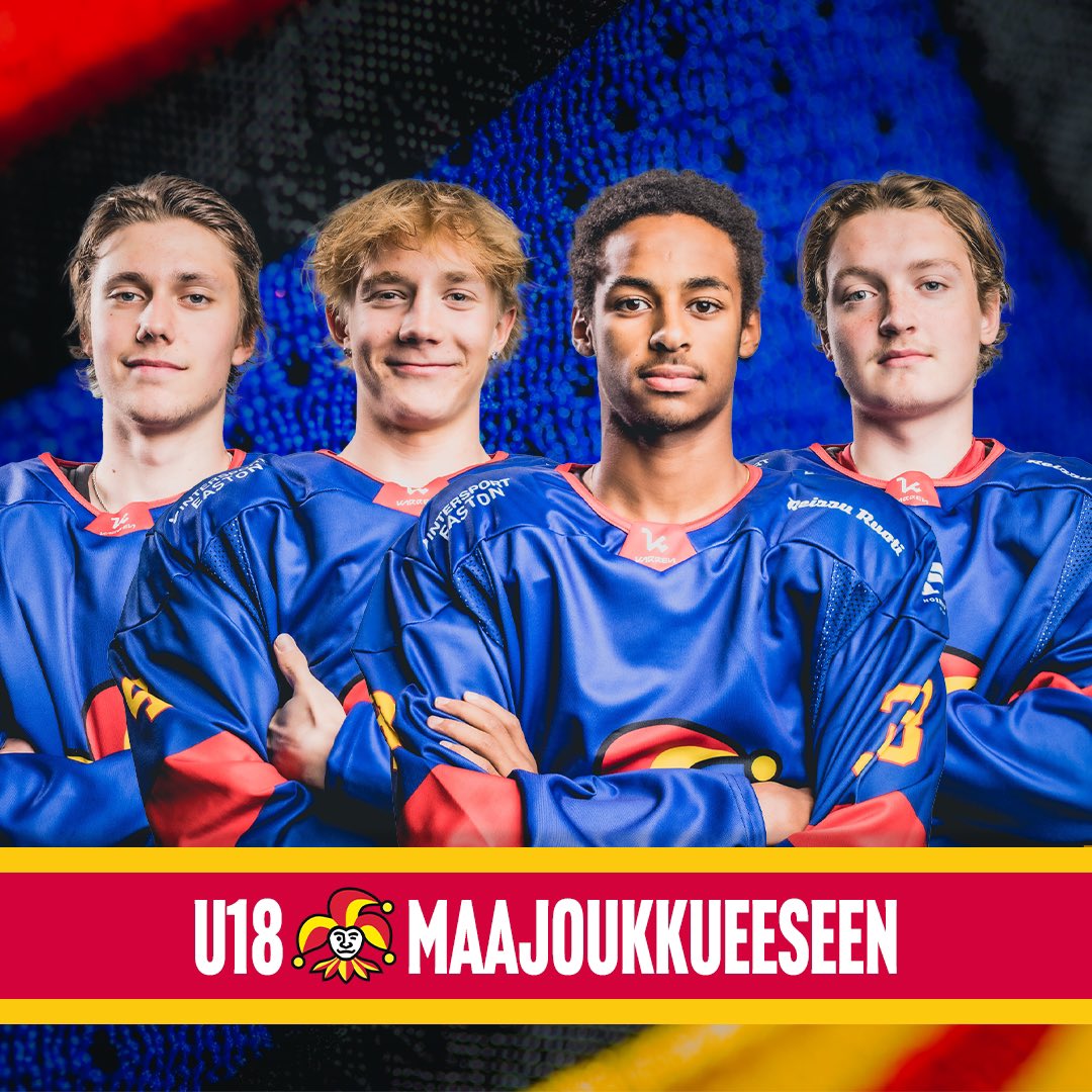 U18-maajoukkue pelaa tulevalla viikolla Hlinka Gretzky Cupissa Slovakiassa ja Tshekissä🦁🇫🇮 Jokereista mukana ovat puolustaja Atte Vikla sekä hyökkääjät Juho Keinänen, Joonas Paqvalin ja Natan Teshome🔴🟡 Tsemit kundeille ja koko jengille matseihin👊

#Jokerit