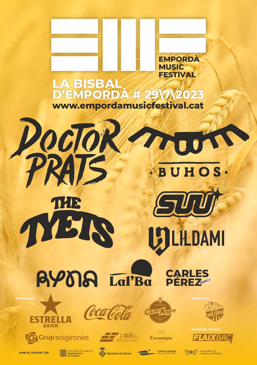 bisbalbasquet's tweet photo. Avui, a la CAPITAL del Baix Empordร ...
EMF - @labisbalemporda
By @Voltors
Per sumar, per ajudar, per col-laborar... Hi som @bisbalbasquet
#EMF #EMF23 @empordamusicf https://t.co/qQ0TCoJWxD