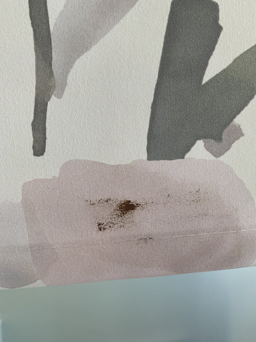 KatePetty12's tweet photo. @johnlewishelp I’ve received my new blind from you, taken it out the box and there’s this brown mark at the bottom! 😥 Can you help please? https://t.co/Nb8xbZyH2Z