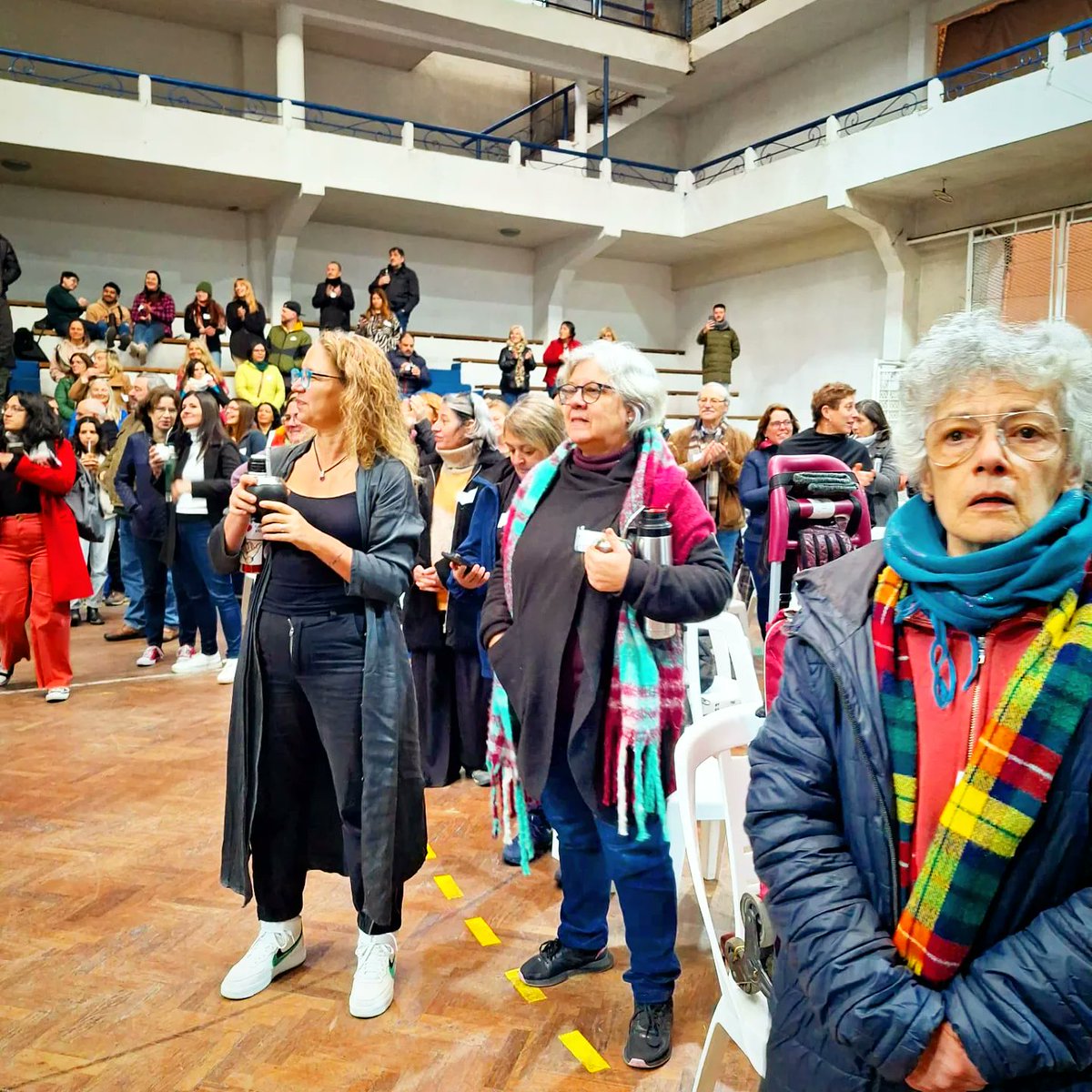 CGeneroFMaldo's tweet photo. Arrancandonga, las @CGeneroFMaldo  en el inicio del Encuentro de Feminismos del Frente Amplio 

#EFE1 https://t.co/yYrkssC4PM
