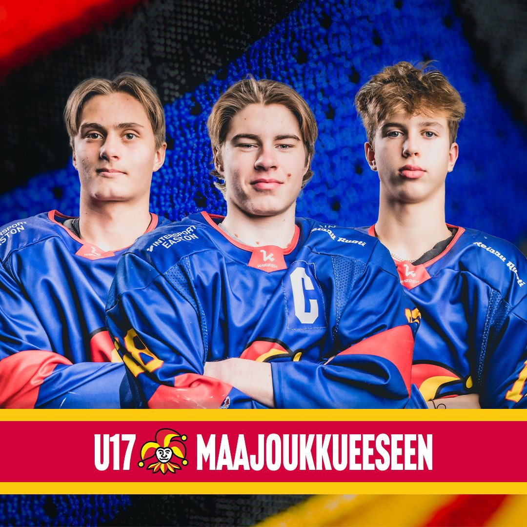 U17-maajoukkue leireilee ensi viikolla Vierumäellä. Jokereista jengissä ovat puolustajat Julius Saari ja Erno Uusitalo (ei kuvassa) sekä hyökkääjät Rasmus Kämäräinen ja Benjamin Strömberg. Hyvää leiriä koko nelikolle!👊🔴🟡

#Jokerit