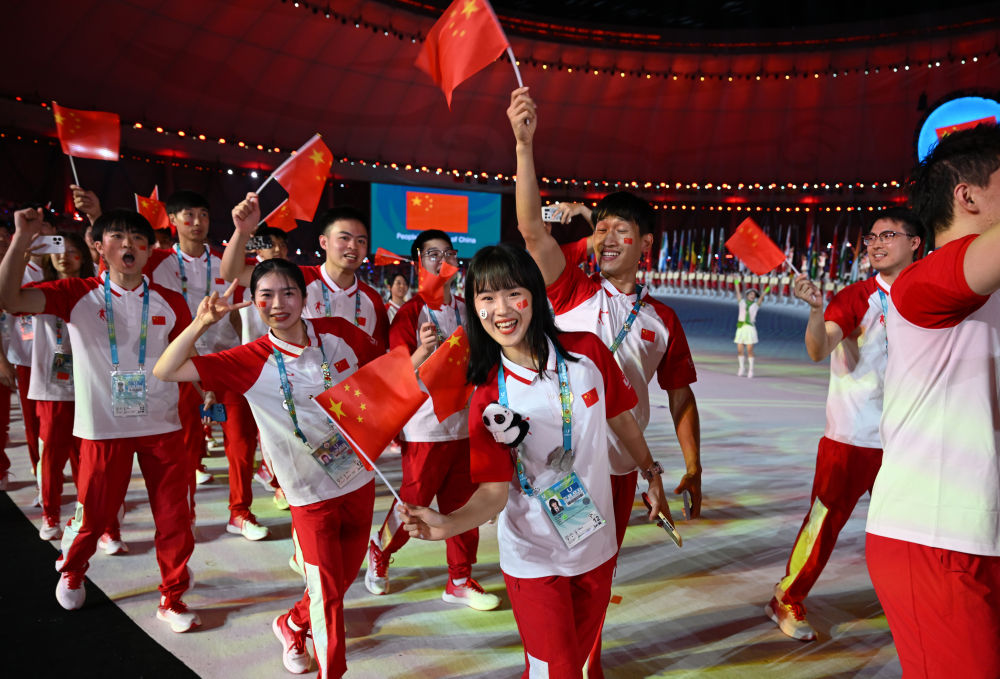 Skiing_China's tweet photo. Let's get a glimpse of the highlights at the Opening Ceremony of the Chengdu 2021 FISU Games #白山松水喝彩大运 #china #jilin #每日一吉 #大运会 https://t.co/InJN6k8EP3