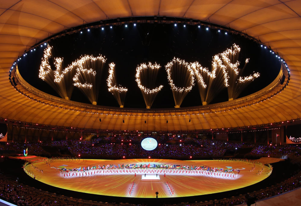 Skiing_China's tweet photo. Let's get a glimpse of the highlights at the Opening Ceremony of the Chengdu 2021 FISU Games #白山松水喝彩大运 #china #jilin #每日一吉 #大运会 https://t.co/InJN6k8EP3