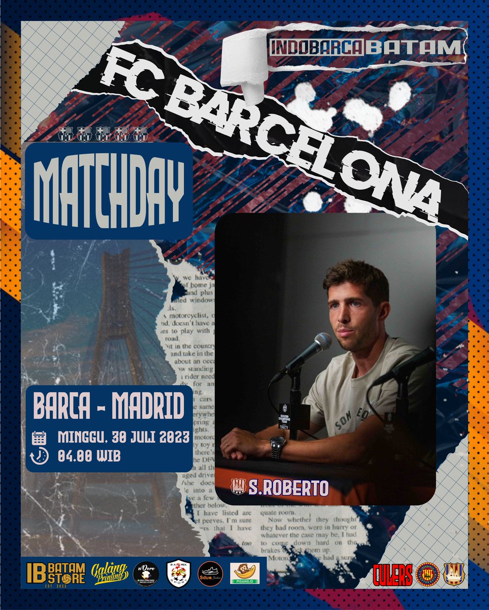 🔥MATCHDAY!
ELCLASICO
.
🏆 Friendlies
⚽️ Barcelona X Real Madrid 
📅 Minggu, 28 Juli 2023
⏰ KO 04.00 WIB
.
🔵🔴
#indobarcachapterbatam
