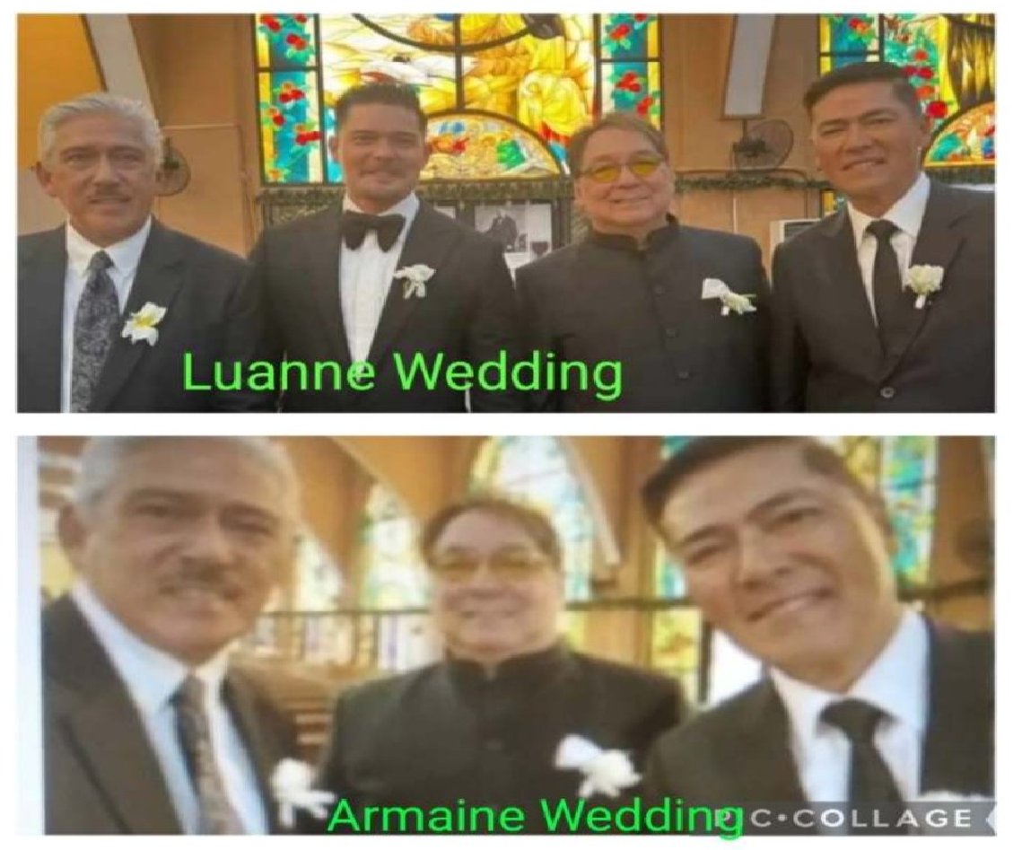 WHOA! HINDI NAMAN NAGPALIT NG DAMIT ANG  TITO VIC &amp; JOSE MARIA MULA SA KASAL  LUANNE AT HANGGANG SA KASAL NI <a href="/AtaydeArjo/">Arjo Atayde</a> AT CLONIE, UMIIYAK AKO😭 SA LUNGKOT, WALANG PAMBILI NG BAGONG CORSAGE, BUTI HINDI NA TUYOT ANG BULAKLAK🤣OK LANG KAYO MGA LOLO NAMIN? 🤣
<a href="/AngPoetNyo/">Joey de Leon</a> <a href="/DirekMike/">Michael Tuviera</a>