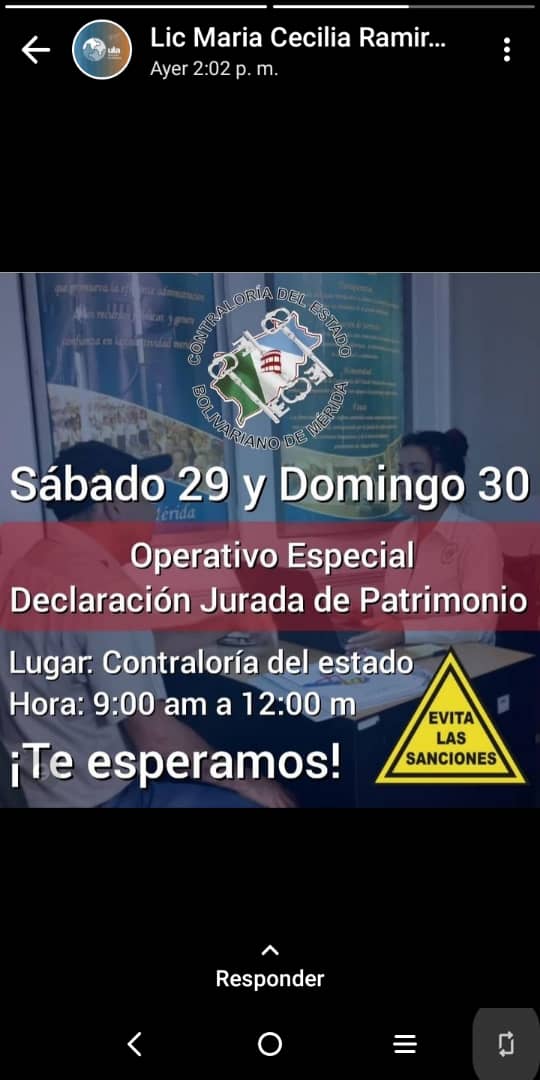 bonuccimario's tweet photo. Hay una gran cantidad de funcionarios de la ULA que no han hecho la Declaración Jurada de Patrimonio. Pide a tu Decano o Director (Dep Centrales) la lista de quienes no la han hecho.

No hacer la Declaración conlleva sanciones. Lo prevé la Ley contra la Corrupción https://t.co/zwFmeb2oWk