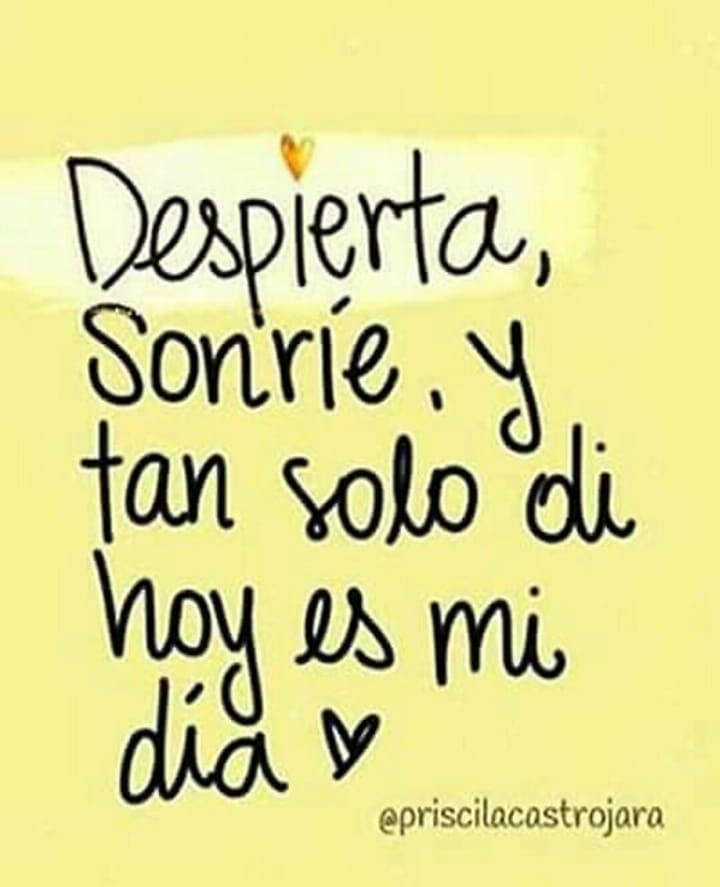 Despierta y sonríe.... ☺️
#FelizSábado