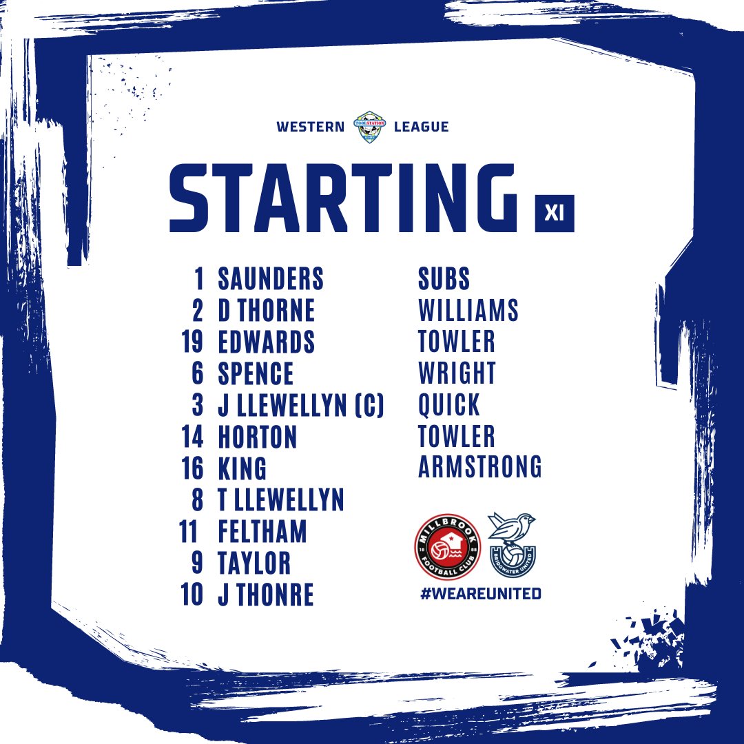 BridgwaterUtd's tweet photo. 📝 | Your first United team sheet of the season. Feltham makes his debut from the start with other new signings Quick &amp; Wright on the bench. Horton also starts on his return. 

#WeAreUnited https://t.co/bTpvmtT1CJ