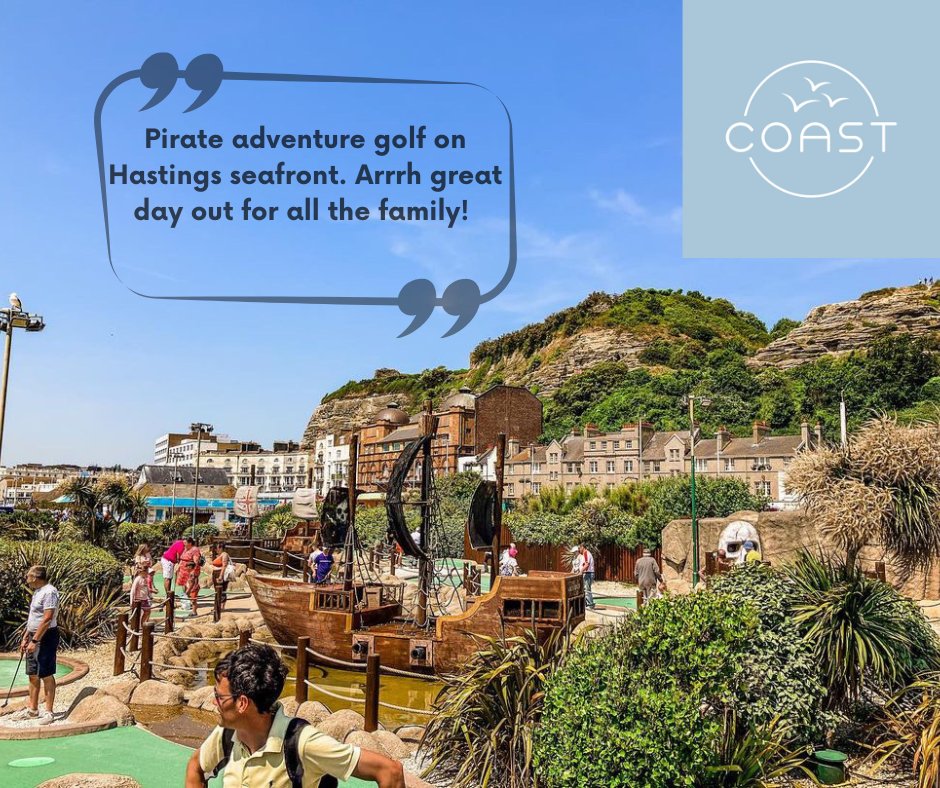Coastholidaylet's tweet photo. The summer golfers are back on Hastings seafront! 

https://t.co/rdw6slnmcm

 #airbnbhastings #furnishedapartments #visithasting #visiteastsussex #seasidebreak #summerholiday #summergetaway #furnishedapartment #selfcatering #minibreak #summer #seaside #crazygolf https://t.co/PAf10ty4f2