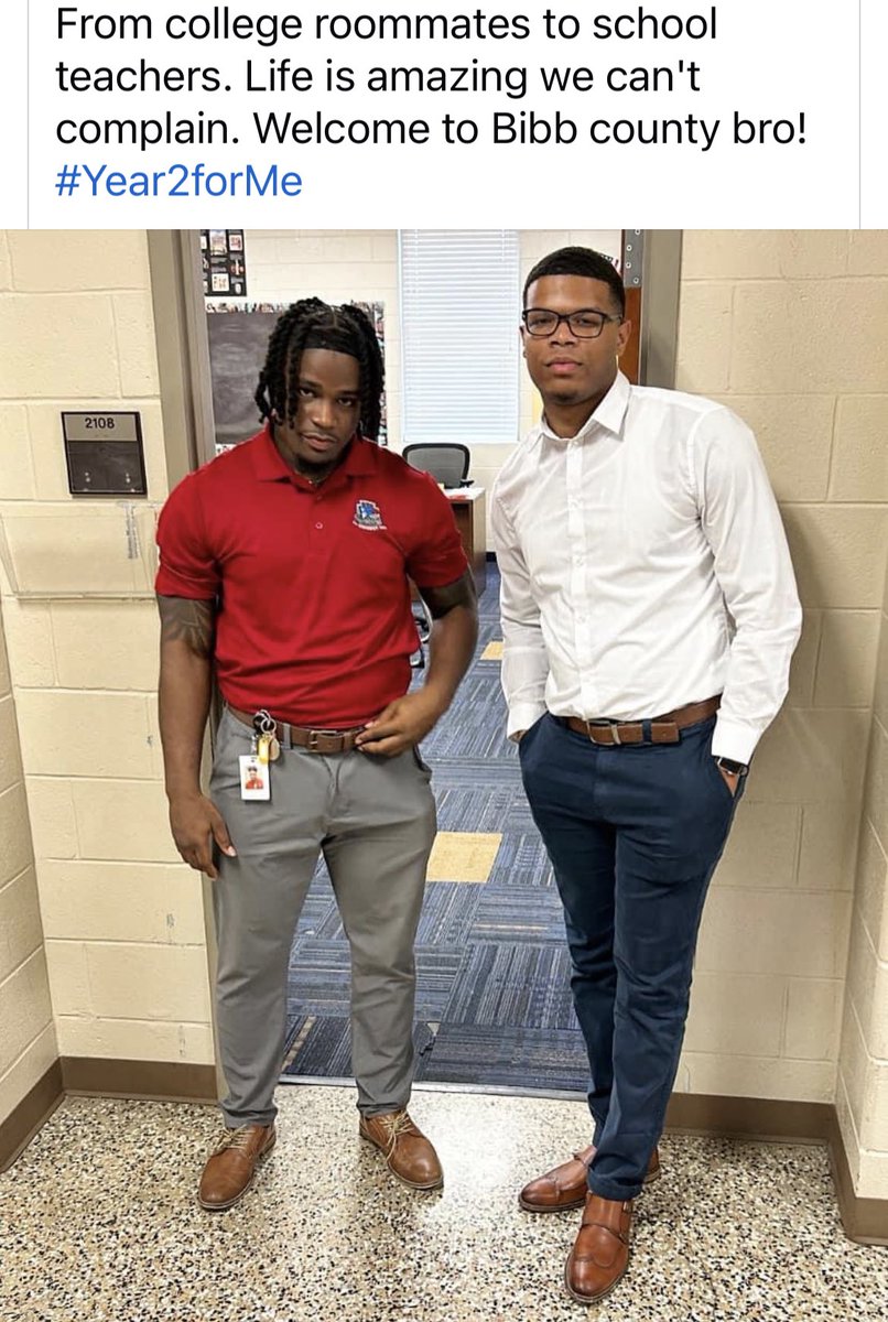 Kwray54's tweet photo. 2 Bibb County Teachers we know. Fort Valley Alumn and former Wildcat Greats. Proud of you both Quan and Jhi’Marre. Keep up the good work and representing Fort Valley! #CatBuilt #CatStrong #FVSUFootball https://t.co/R3SHAgi9ox
