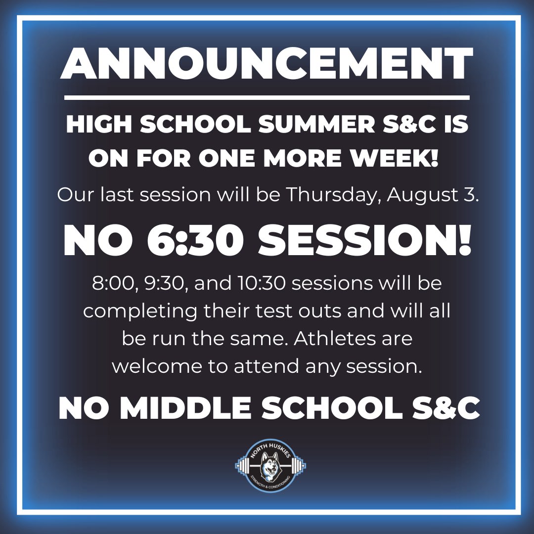 ‼️ANNOUNCEMENT‼️
Contact Coach Jensen with questions.