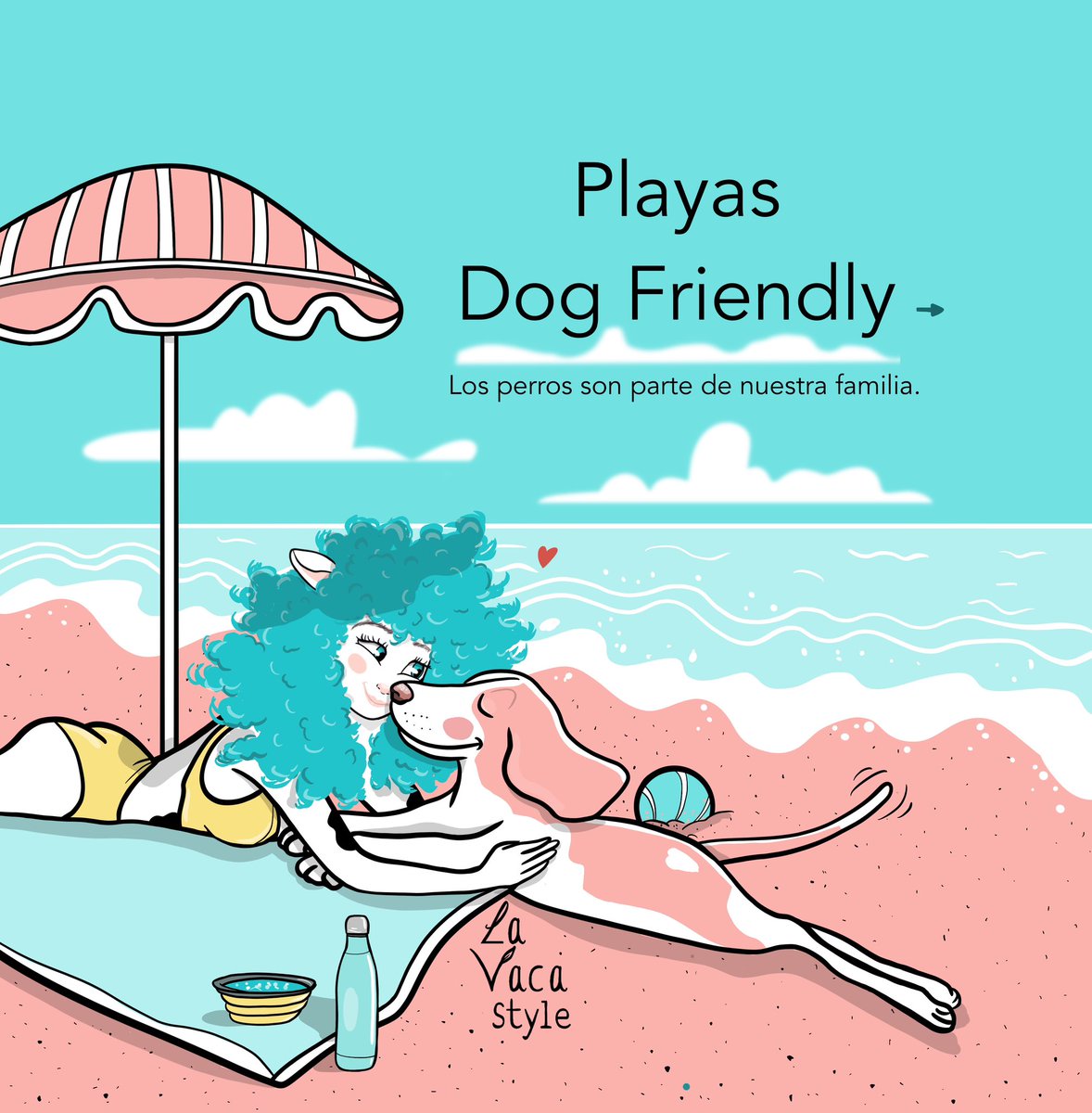 lavacastyle's tweet photo. Playas Dog Friendly 🐾

#lavacastyle #perros #playas #familia #ilustraciones #verano #vacaciones 
https://t.co/QZZzkHtUAB https://t.co/JOA8xv2lBp