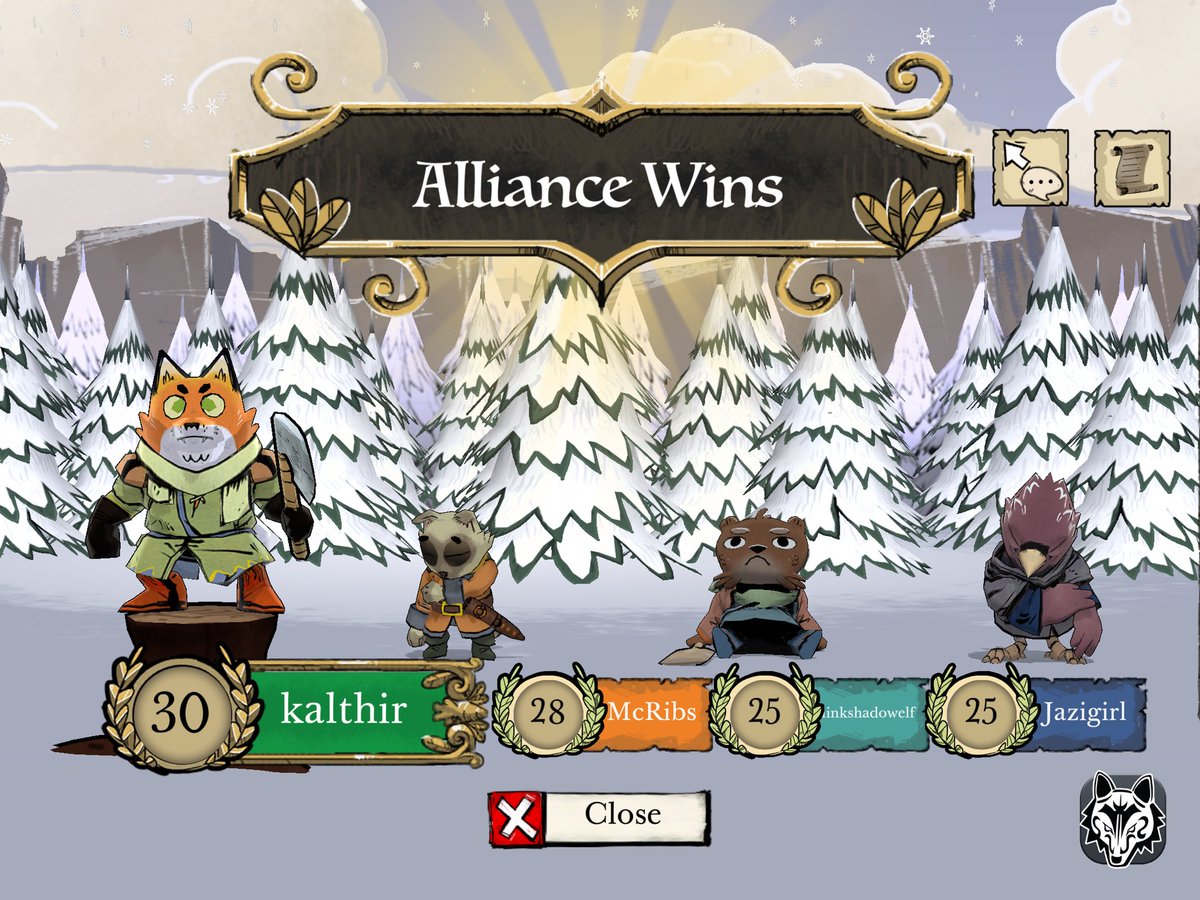 Closest and most fun online game of #root I have ever played; and I didn’t even win…
