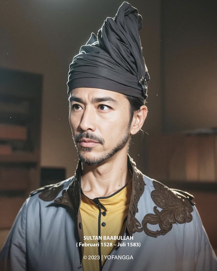 Wajah para pahlawan dari Kesultanan Tidore (Sultan Nuku) dan Kesultanan Ternate (Sultan Babullah) yang dibuat menggunakan AI terasa lebih hidup.
Source : Instagram/Yofangga