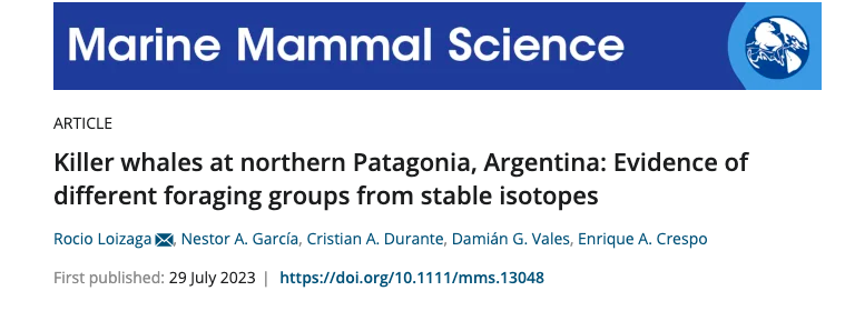 rocioloi's tweet photo. Happy to share a new paper #killerwhales in Patagonia!!! https://t.co/qJHTKMtsip https://t.co/Twqdts1P6N