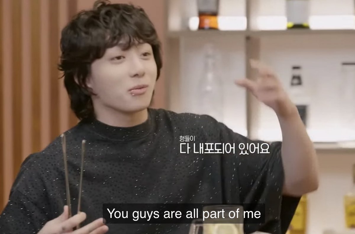 itsbtszone's tweet photo. yoongi : i think the seven of us feel more like family than my actual family 

jungkook : i’ve seen you guys more than my own family…. you guys are all part of me https://t.co/xNc8qXuz4L