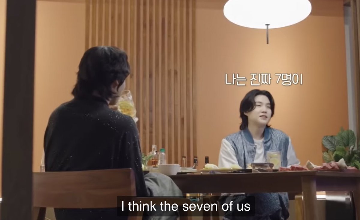 itsbtszone's tweet photo. yoongi : i think the seven of us feel more like family than my actual family 

jungkook : i’ve seen you guys more than my own family…. you guys are all part of me https://t.co/xNc8qXuz4L