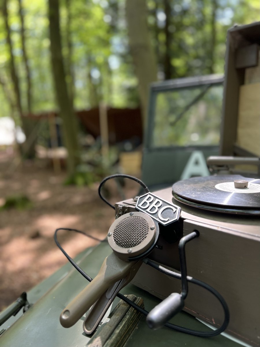 FiveRapid's tweet photo. Great morning spent in the woods, courtesy of https://t.co/0FnKo1QXuP looking at the D-Day staging areas from 1944 and subsequent POW camp. 
Met a bunch of really lovely living history folk. Very interesting chat with these AFPU chaps. https://t.co/phvceOuKvV