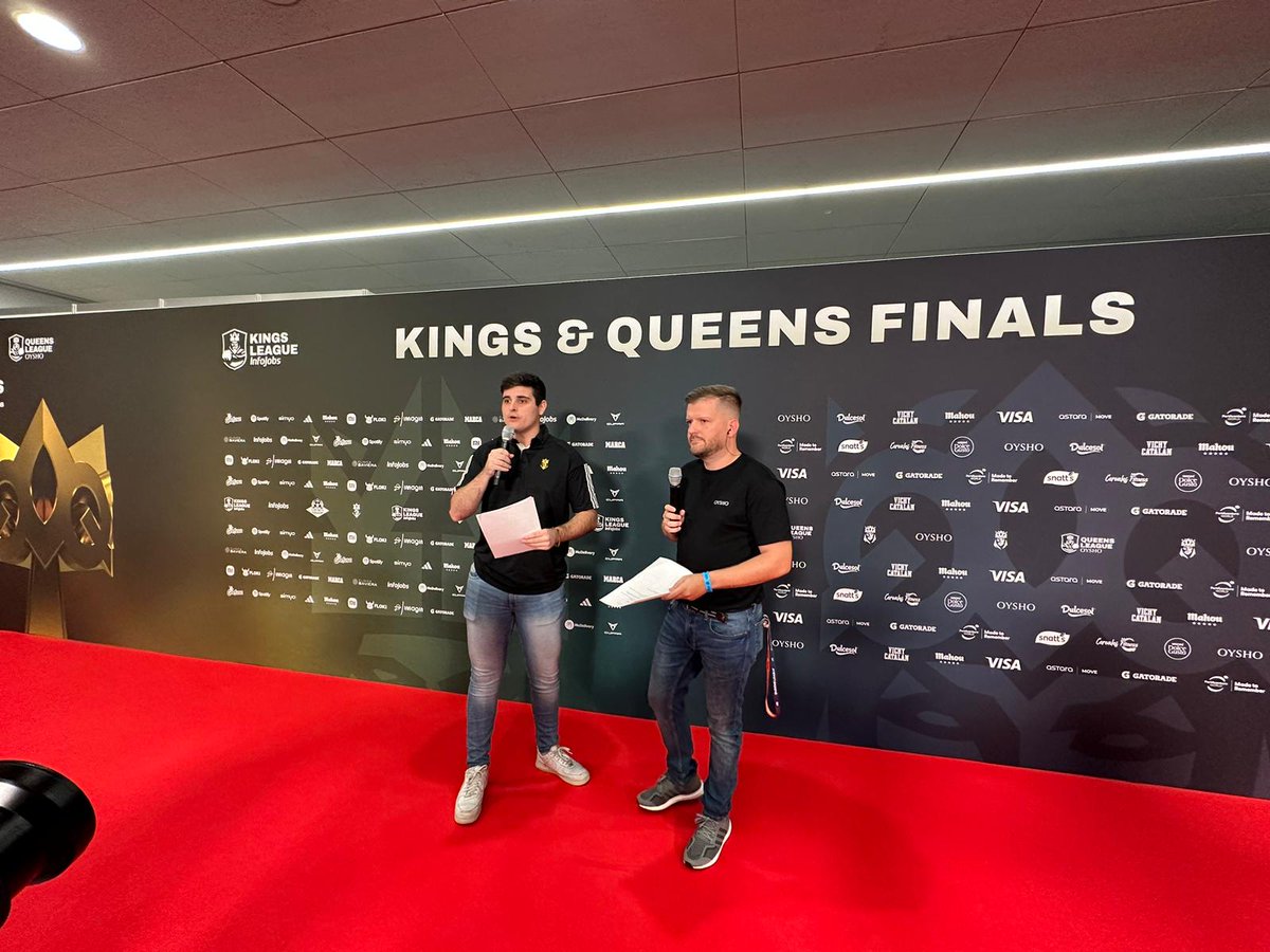 🔴 ESTAMOS EN DIRECTO.

💅 Empezamos con la red carpet a pocos momentos de empezar una tarde histórica.

📺 twitch.tv/KingsLeague

#KingsQueensFinals #InfoJobs