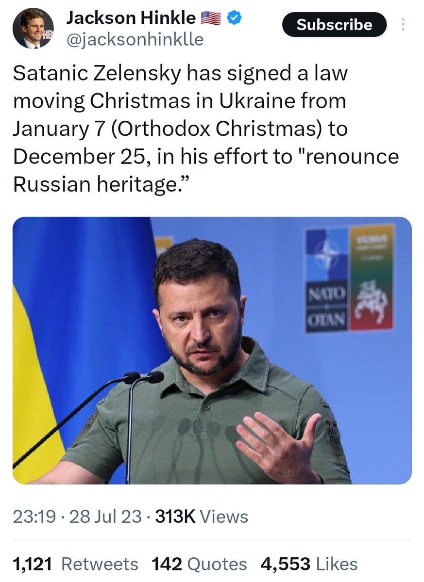 russophileLs's tweet photo. The evil Satanic ritual of celebrating Christmas on December 25th. https://t.co/F2dO3aUFvB